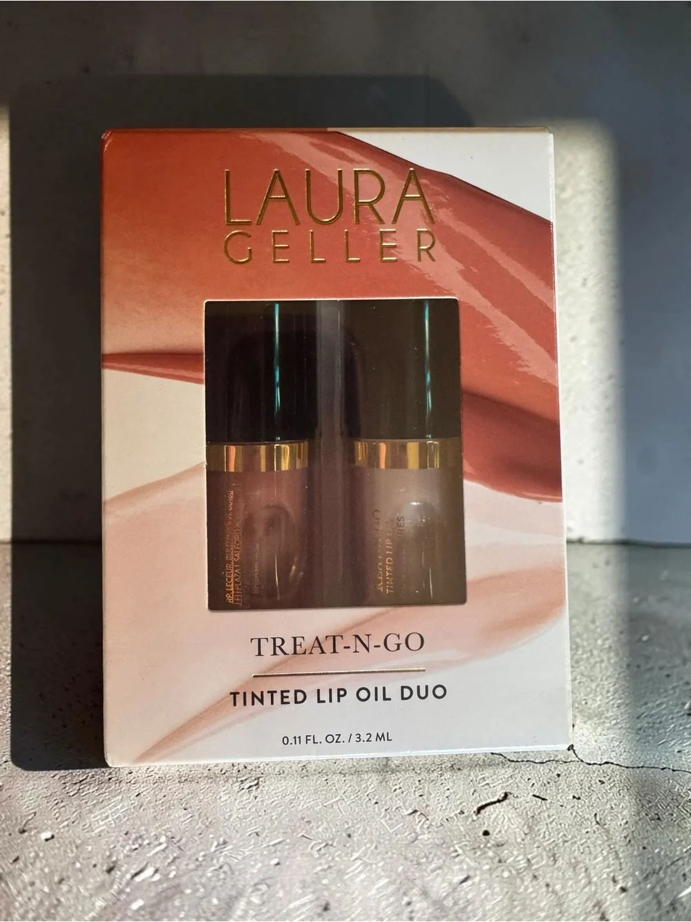 Laura Geller Treat-N-Go Tinted Lip Oil Duo - NIB